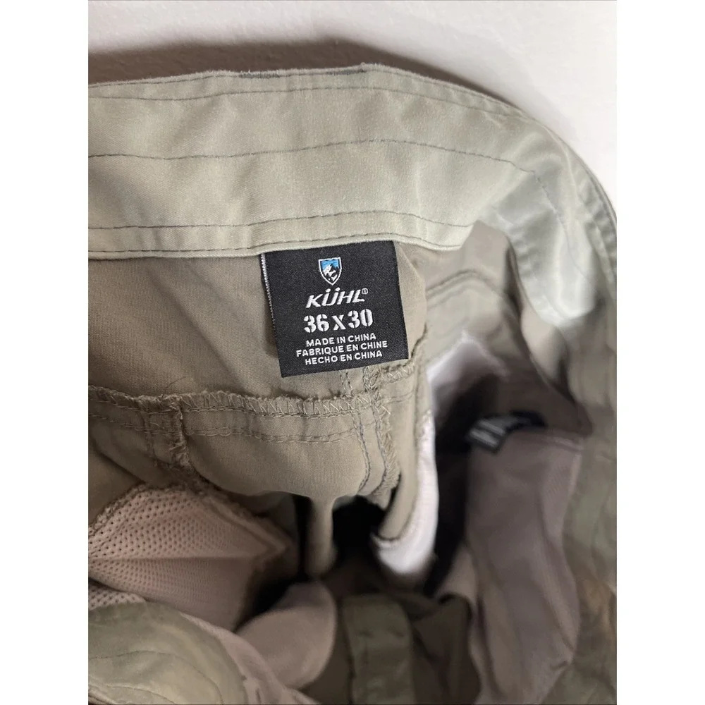 Mens Kuhl Green Kakhi Activewear Hiking Pant 36 by 30